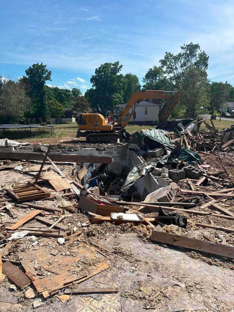 Construction debris removal and cleanup